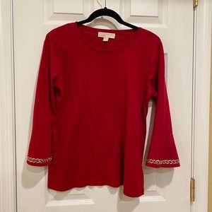 Michael Kors Bell-Sleeve Knit Top